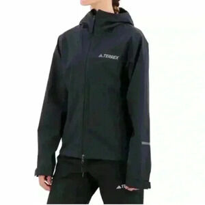NWT adidas MT 2.5L Rain J jacket women Sz L waterproof MSRP$160